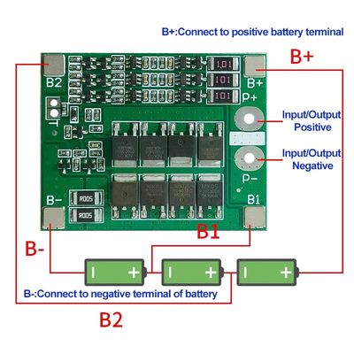 3S 25A Li-ion 18650 BMS PCM Ban bảo vệ pin với cân bằng cho pin Li-ion Lipo