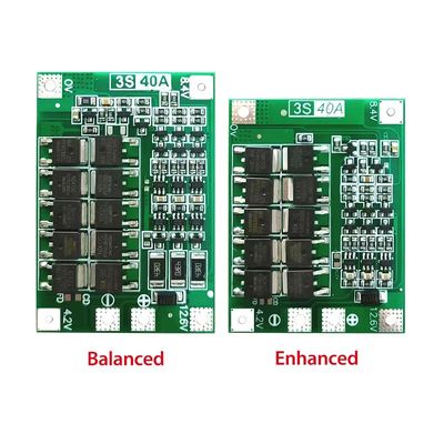 CA-3S-40A Li-ion Lithium pin sạc Lipo Cell Module PCB BMS bảo vệ bảng cho máy khoan 12.6V với cân bằng