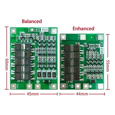 CA-4S-40A Bộ sạc pin Li-ion Lipo Cell Module PCB BMS Ban bảo vệ cho động cơ khoan 12.6V Với cân bằng