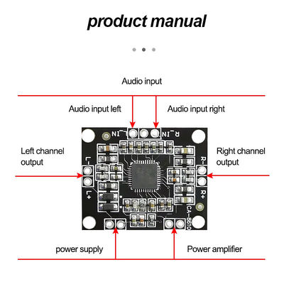 CA-8610 Digital Power Amplifier Board 2 * 15w Dual Channel Stereo Mini Class D PAM8610