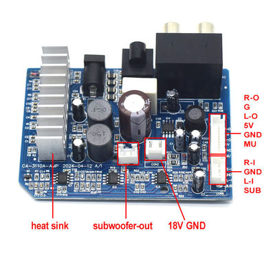 CA-3110A Digital Subwoofer Amplifier Board 8-24V 2 * 15W TPA3110 Bộ khuếch đại