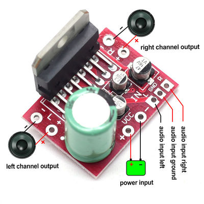 CA-7379 Stereo Power Amplifier Module Double Channel DC9V-17.5V 38W+38W với chip TDA7379