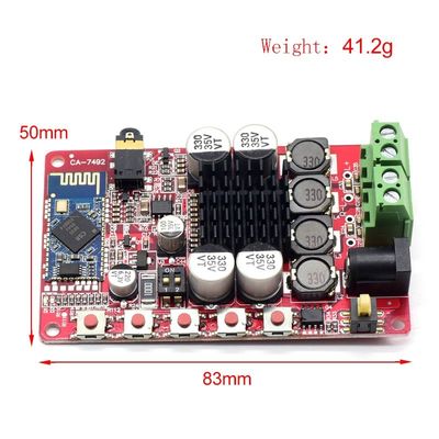 CA-7492B Digital Power BT Amplifier Module với CSR5.0 Bluetooth 2 * 50W Output và 8-24V DC Power