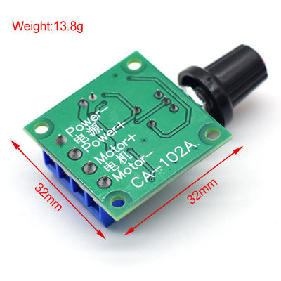 CA-102A PWM Motor Speed Controller 2A 30W 1.8V 3V 5V 6V 12V DC Motor Governor Điều chỉnh tốc độ
