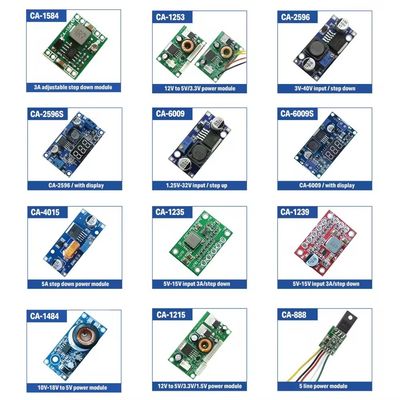 CA-1235 Bảng chuyển đổi DC-DC có thể điều chỉnh 3A gắn 5V-15V Step-Down power supply module