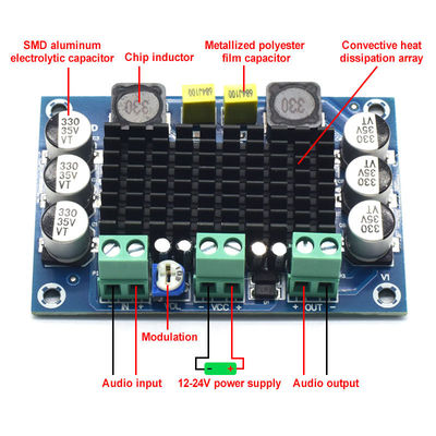 CA-3116D Bảng khuếch đại âm thanh Mono 100W chính hãng với chip TPA3116D2 và đầu vào 12-24V