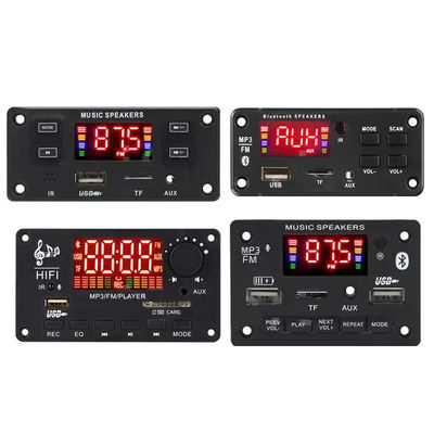 Máy nghe nhạc MP3 Mô-đun USB BT 5.0 Bảng giải mã MP3 Bộ khuếch đại công suất ghi đài FM Aux