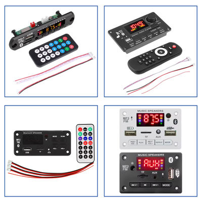 Máy nghe nhạc MP3 Mô-đun USB BT 5.0 Bảng giải mã MP3 Bộ khuếch đại công suất ghi đài FM Aux