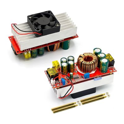 1800W 40A DC-DC điện áp liên tục Chuyển đổi tăng cường dòng điện liên tục Tăng cường 10-60V bằng quạt cho 12-90V