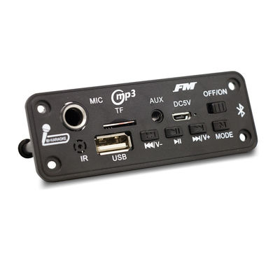 Thẻ kiểu BT 5.0 FM Radio MP3/WAV Audio Decoder Board với 2x3W Amplifier và Voice Recorder