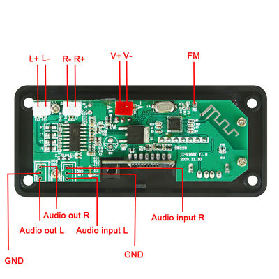 2 * 25W 50W Car Audio USB TF FM Radio Bluetooth MP3 Amplifier Module với 5.0 kênh