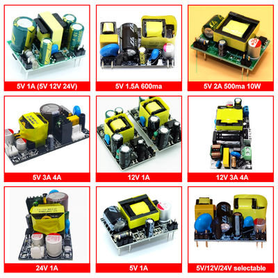200V đến 5V / 9V / 12V 500mA / 700mA / 800mA / 300mA / 1A Phương tiện cung cấp điện chuyển mạch cô lập AC-DC Step Down