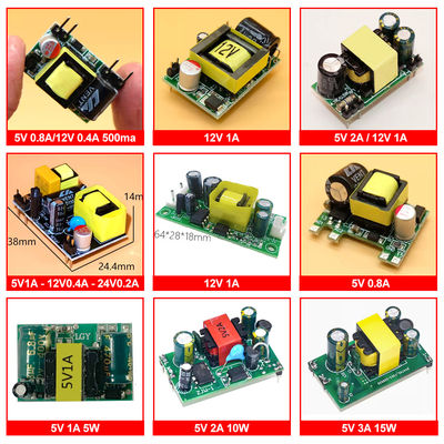 200V đến 5V / 9V / 12V 500mA / 700mA / 800mA / 300mA / 1A Phương tiện cung cấp điện chuyển mạch cô lập AC-DC Step Down