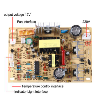AC220V đến DC12V Máy phân phối nước Chuyển đổi bảng điện cho mạch làm lạnh