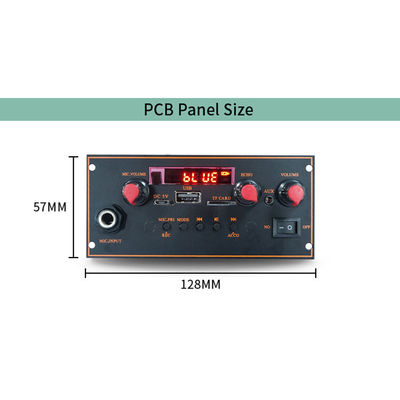 2x10W 3.7V True Stereo Bt Trolley Stereo Motherboard MP3 Decoder Amplifier Board với chức năng micro