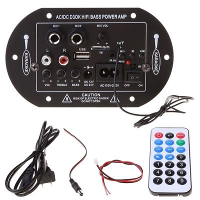 D3OK HIFI Bass Power Home Amplifier Board cho 2 kênh 2.0 AC/DC 12V 24V 220V Audio