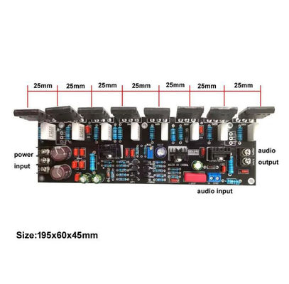 2.0 kênh 400W Transistor Power Amplifier Board 1943 5200 Tăng cường âm thanh hậu trường