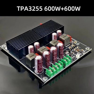 SAMP-200 HIFI Dual Core TPA3255 2 kênh 600W 600W Bộ khuếch đại điện kỹ thuật số lớp D