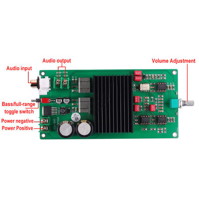 Bảng khuếch đại kỹ thuật số 600W với chip TPA3255 cho hệ thống âm thanh chuyên nghiệp 2.0 kênh
