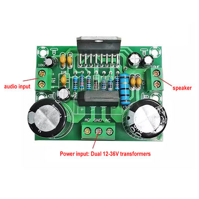 Bảng khuếch đại đơn 100W với nguồn cung cấp điện AC12-32V kép cho 2 kênh