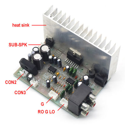 Bộ khuếch đại kỹ thuật số Subwoofer Professional Amplifier Board AC/DC 12V 2*38W TDA7379