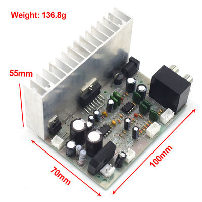 Bảng khuếch đại loa siêu trầm kỹ thuật số chuyên nghiệp 2 * 38W AC / DC 12V với TDA7379