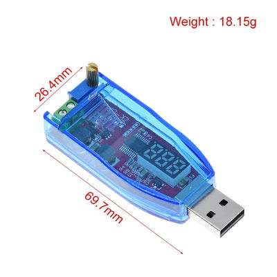 Bộ chuyển đổi bước lên / xuống USB có thể điều chỉnh cho năng lượng LED DC-DC 5V sang DC 1-24V
