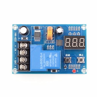 XH-M604 Bộ điều khiển sạc pin Mô-đun hiển thị kỹ thuật số Điện năng đầy đủ Khóa bảo vệ Chuyển mạch điện IC