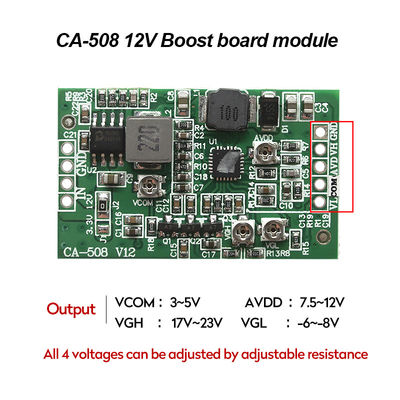 CA-508 LCD LED TCON Board VGL VGH VCOM.AVDD 4 12v Boost Converter Điện năng