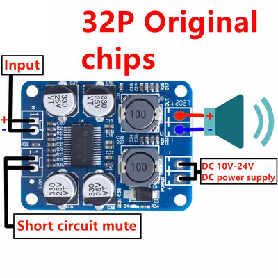 TPA3118 60W 12-24V DC PBTL Mono Class D Amplifier Board cho mô-đun âm thanh chất lượng cao
