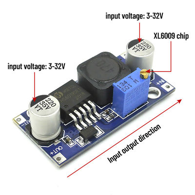 LED và LCD tương thích 43 * 22mm Super XL6009 DC-DC Boost Module với đầu ra điều chỉnh