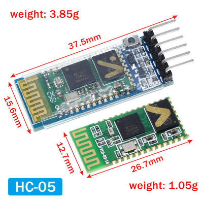 Mô-đun Bluetooth không dây HC-05 HC-06 Bộ thu RF với tần số 2.4G 3.3V TTL Level và 10 Meter Range UART Converter