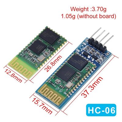Mô-đun Bluetooth không dây HC-05 HC-06 Bộ thu RF với tần số 2.4G 3.3V TTL Level và 10 Meter Range UART Converter