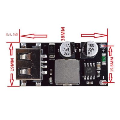 Fast Charging Circuit Board Power Supply Module 24V đến USB QC3.0 QC2.0 Chuyển đổi