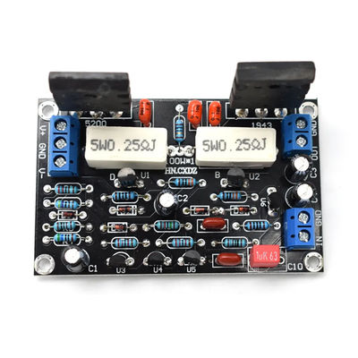 100W DC 35V C1-001 HIFI đơn kênh bảng khuếch đại âm thanh với 2SC5200 2SA1943 ống
