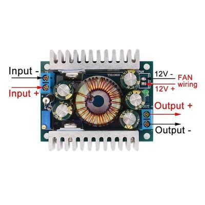 DC-DC 5-40V đến 1,2-36V 8A/100W 12A Máy điều chỉnh điện áp tối đa cho xe hơi Step Down Buck Converter