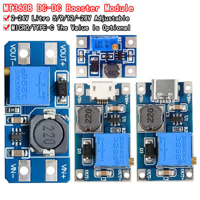 Creatall MT3608 DC-DC Boost Module 2A Boost Board Điện áp đầu vào 2-24V Điện áp đầu ra 30V