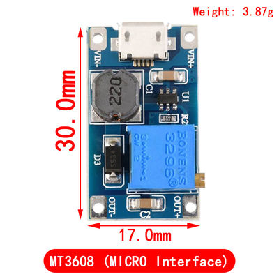 Creatall MT3608 DC-DC Boost Module 2A Boost Board Điện áp đầu vào 2-24V Điện áp đầu ra 30V