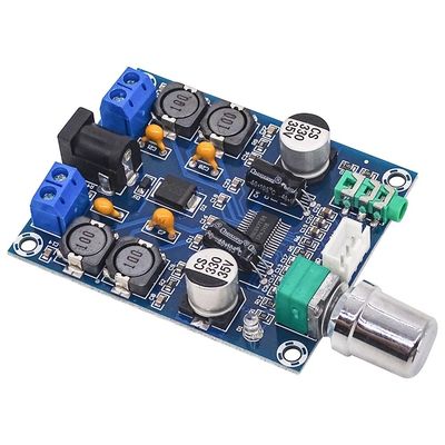 Bảng mạch khuếch đại công suất âm thanh DC12-28V Kênh đôi 45W * 2 Phiên bản HD tuyến tính âm thanh nổi