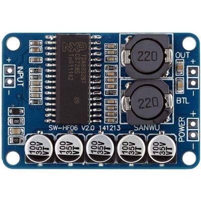 35W Digital Power Amplifier Module TDA8932 Blue Audio Board cho điện áp hoạt động DC 10-30V