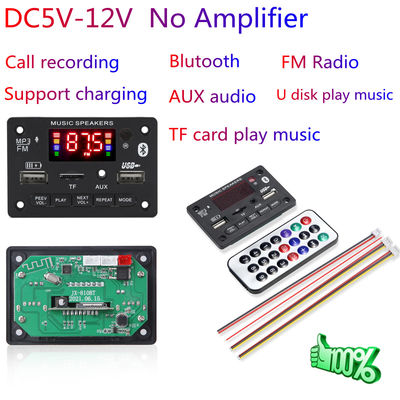 Mô-đun máy nghe nhạc MP3 không dây BT 5.0 với hỗ trợ âm thanh 6-12V DC và hỗ trợ âm thanh không mất cho hệ thống âm thanh xe hơi