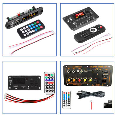Máy chơi MP3 USB không dây với khe cắm thẻ TF FM và bộ khuếch đại chuyên nghiệp micrô