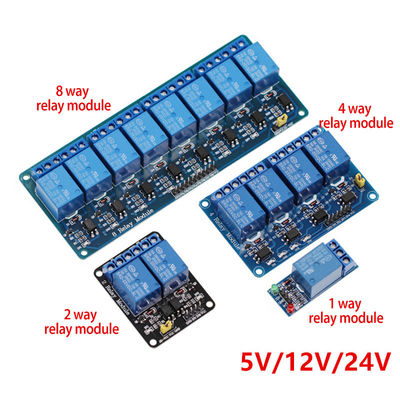 High và Low Level Trigger 5V/12V/24V Shield cho Arduino 1 2 4 6 8 Channel Relay Module