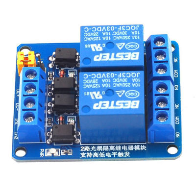 Mô-đun Relay 2 kênh với cách ly Optocoupler kép 3.3V 5V 12V 24V Power Supply Module