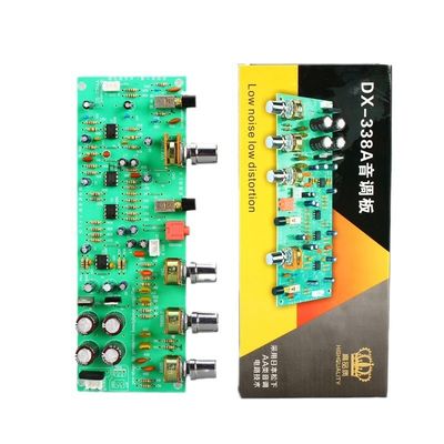 Bảng mạch khuếch đại công suất kép dòng AC Preamp DX338A với mạch giai điệu loại AA tuyến tính kép 12V và công tắc âm lượng bằng nhau