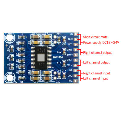 Home Amplifier TPA3116D2 Audio Board DC 12V-24V 2x50W Dual Channel Mini Digital Amplifier lớp D
