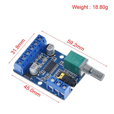 30Wx2 High Power Stereo Digital Amplifier Board với nguồn điện 12V/24V cho các dự án âm thanh DIY