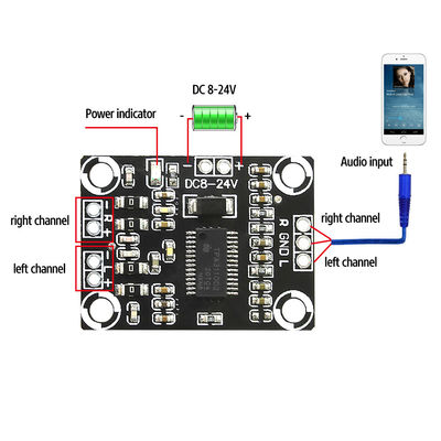 2x15W Stereo lớp D lớp 8-24V công suất cao TPA3110 Amplifier Audio Board Private Mold