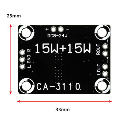 Bộ khuếch đại âm thanh nổi 2x15W Class D TPA3110 Bảng âm thanh 8-24V Khuôn riêng tư công suất cao