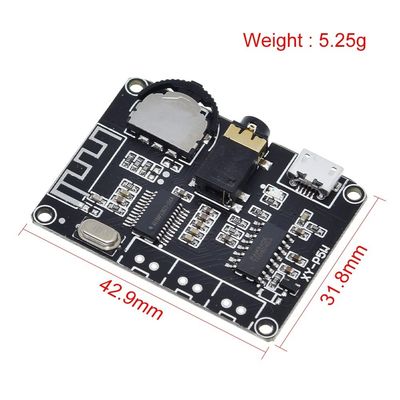 PAM8406 BT 5.0 DIY Kit Board Lực tăng cường điện âm thanh DC 3.7-5V Stereo Amplifier Board